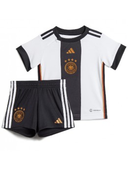 Billige Tyskland Hjemmedraktsett Barn VM 2022 Kortermet (+ Korte bukser)